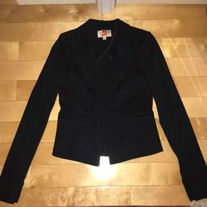 Elizabeth and James black slim fit blazer